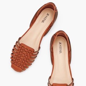 JustFab Lucita woven flat
